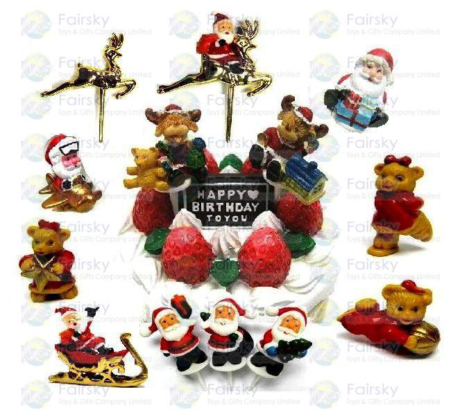 Christmas Cake Decoration - Plastic